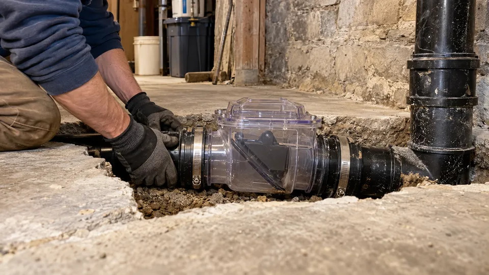 Backwater Valve Installation in Troy NY
